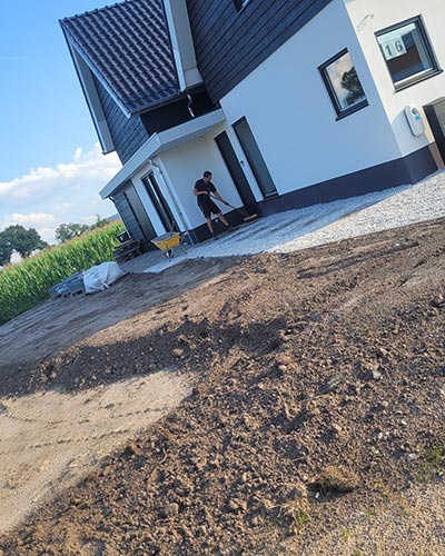 Aanleg van tuin bij nieuwbouw in Berkel-Enschot
