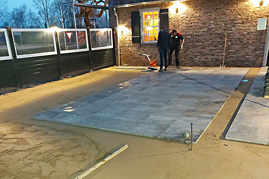 aanleg terras restaurant Boxtel