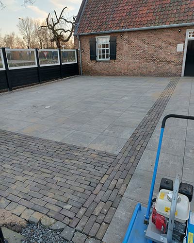 aanleg terras restaurant Boxtel
