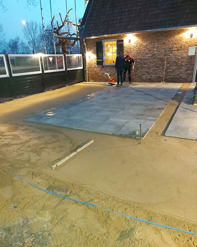 aanleg terras restaurant Boxtel